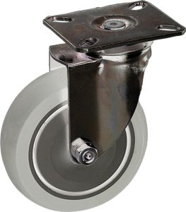 Kalustepyörä Stabilit 50 x 19 mm, levy 60 x 60 mm