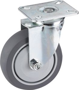 Kalustepyörä Stabilit  Ø 75 x 25 mm, levy 60 x 60 mm