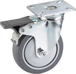 Kalustepyörä Stabilit Ø 50 x 19 mm, levy 60 x 60 mm