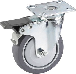 Kalustepyörä Stabilit Ø 75 x 25 mm, levy 60 x 60 mm