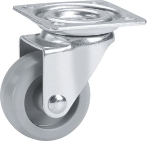 Kalustepyörä Stabilit Ø 25 x 15 mm, levy 40 x 40 mm