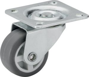 Parkettipyörä Stabilit Ø 30 x 14 mm, levy 40 x 40 mm