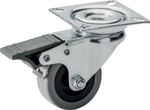 Kalustepyörä Stabilit Ø 50 x 19 mm, levy 60 x 60 mm