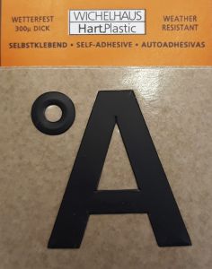 Kirjain Wichelhaus HartPlastic Musta 30 mm Å