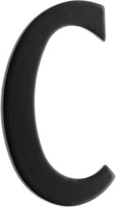 Talokirjain Beslagsboden Musta Tarrakiinnitys C