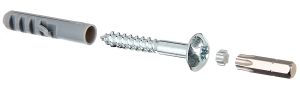 Turvaruuvi 7 x 50 mm 4 Kpl