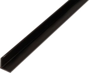 Kulmaprofiili Tasasivuinen Musta 25 x 25 x 2000 mm