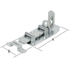 Rullalukkotelki 180 x 80 mm sinkitty