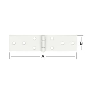 Pöydän sarana 140 x 34 mm valkoinen