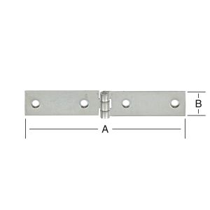 Pöydän sarana kapea 120 x 20 mm sinkitty