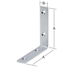 Kulmarauta 60 x 20 mm sinkitty 8 kpl