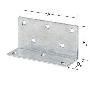 Kulmarauta leveä 75 x 40 x 25 mm sinkitty