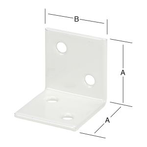 Kulmarauta 40 x 40 mm teräs valkoinen