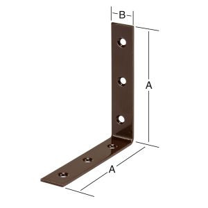 Kulmarauta 100 x 20 mm teräs ruskea