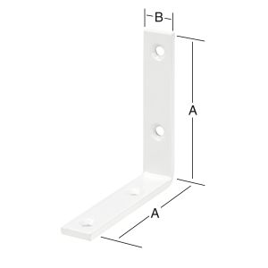 Kulmarauta 100 x 20 mm teräs valkoinen