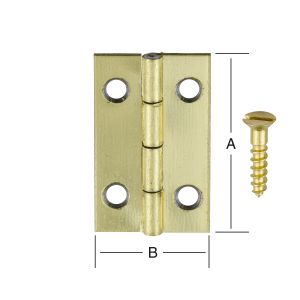 Lipassarana 20 x 12 mm messinkipinnoitettu 4 kpl