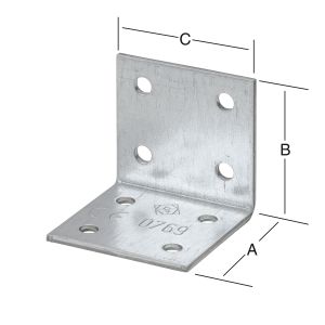 Kulmarauta 50 x 50 x 40 mm sinkitty