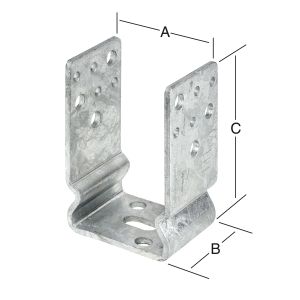 Palkkikenkä 81 x 65 x 120 mm sinkitty