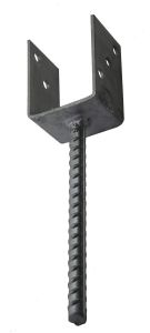 U-pilarikenkä 91 x 60 x 100 mm Kuumasinkitty