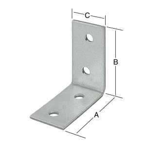 Kulmarauta 40 x 40 x 20 mm sinkitty