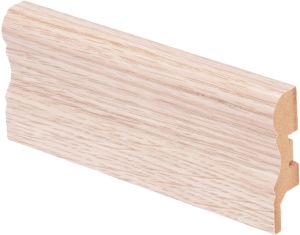 Jalkalista Maler Aura 16 x 60 x 2750 mm MDF Valkolakattu Tammi