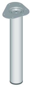 Teräsputkijalka Element System Pyöreä Kromi 400 mm ⌀ 60 mm