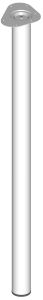 Teräsputkijalka Element System Pyöreä Valkoinen 1100 mm ⌀ 60 mm