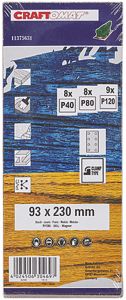 Hiomapaperilajitelma Craftomat 280 x 115 mm 25 kpl