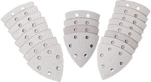 Hiekkapaperilajitelma Craftomat kolmionmuotoinen 20 kpl valkoinen/harmaa