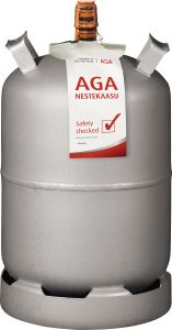 Nestekaasu AGA Teräspullo 11 kg KV Täyttö