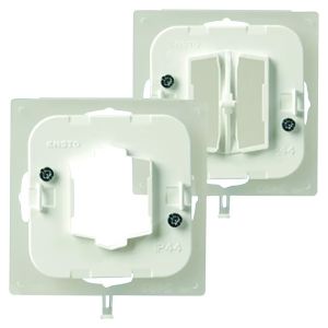 Kytkimen osa ABB Impressivo 2474+2463P Valkoinen