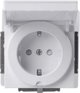 Pistorasia ABB 20EK-84P 1-Os Läppäkannella Valkoinen