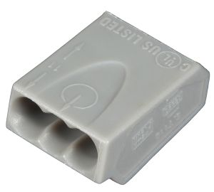 Rasialiitin Voltomat harmaa 3 x 2,5 mm² 10 kpl/pkt