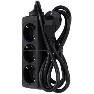 Jatkojohto REV Ritter 3-os musta 3 m