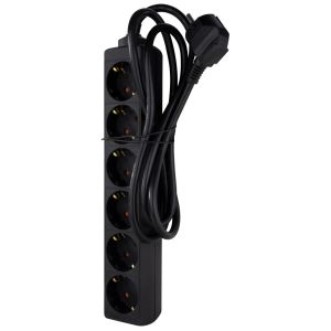Jatkojohto Rev 6-Osainen 1,4M Musta