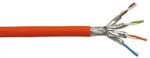 Datakaapeli Kabelexpress CAT7 STP-C4PR oranssi