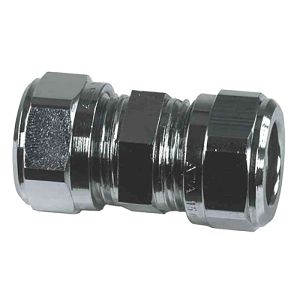 Puserrusliitin Gelia 15 mm, Kromi