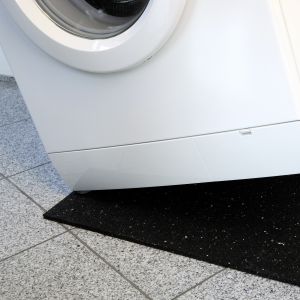 2 kpl Kumimatto musta 60 x 60 cm