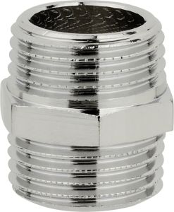 Kaksoisnippa Messinkiä 3/8&quot; Kromattu