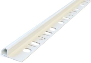 Laattalista Dione 250 cm pvc 10 mm valkoinen