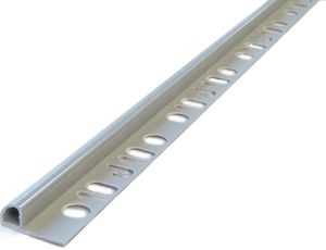 Laattalista Dione 250 cm pvc 10 mm vaaleanharmaa