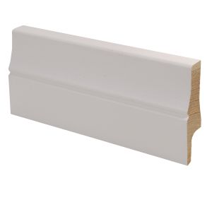 Jalkalista Maler Piirto 16 x 70 x 2700 mm Sormijatkettu Mänty Valkoinen
