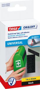 Tarranauha Tesa Universal Musta 1 m x 20 mm
