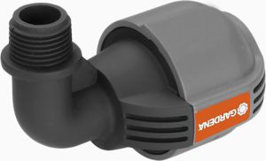 L-liitin Gardena sadetinjärjestelmään ulkokierre 25 mm x 1/2&quot;