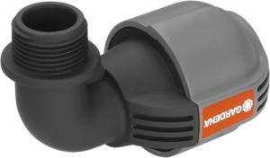 L-liitin Gardena sadetinjärjestelmään ulkokierre 25 mm x 3/4&quot;