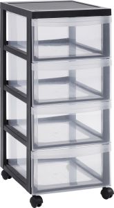 Muovilaatikosto 4 lokeroa 61,5 x 29 x 40 cm