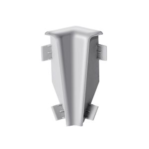Jalkalistan sisäkulma Logoclic K58 C hopea 2 kpl