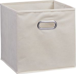 Kangaskori Zeller beige 28 x 28 x 28 cm