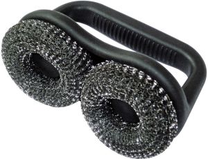 Teräsvillatyyny Kingstone 2 kpl Kahvalla