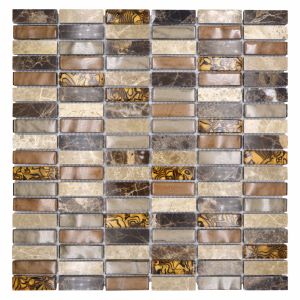 Mosaiikki Crystal Mix XCM SM18 beige/ruskea 29,8 x 30,4 cm